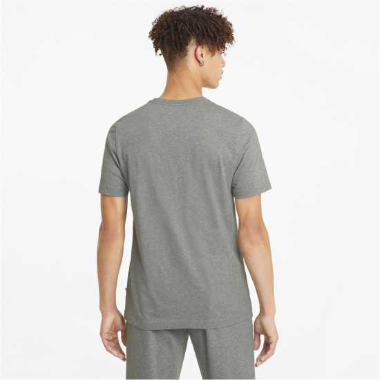 Puma Мъжка Риза Ess Small Logo Tee T-Shirt Mens Мед Гри Хеа 