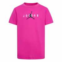 Тениска Момчета С Щампа Air Jordan Longline Graphic T Shirt Junior Boys Laser Fuschia Детски тениски и фланелки