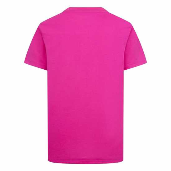 Тениска Момчета С Щампа Air Jordan Longline Graphic T Shirt Junior Boys Laser Fuschia Детски тениски и фланелки