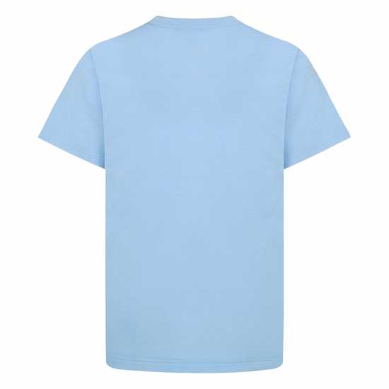 Тениска Момчета С Щампа Air Jordan Longline Graphic T Shirt Junior Boys Aquarius Blue Детски тениски и фланелки