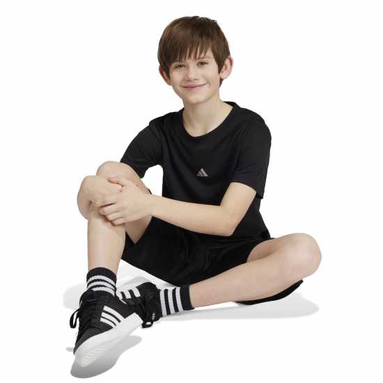 Adidas Training Aeroready T-Shirt Kids Черно/сребро 