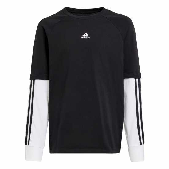 Adidas Street Jam 2-In-1 Long Sleeve Long-Sleeve Top Kids  Детски тениски и фланелки