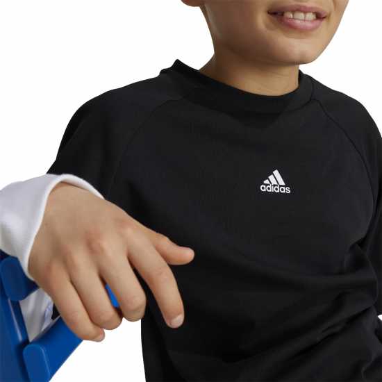 Adidas Street Jam 2-In-1 Long Sleeve Long-Sleeve Top Kids  Детски тениски и фланелки