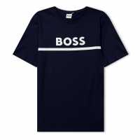 Boss Тениска С Лого Large Logo Tee Jn00 Нави 849 