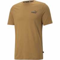 Puma Мъжка Тениска Small Logo T Shirt Mens Кафяво Мъжки тениски с яка