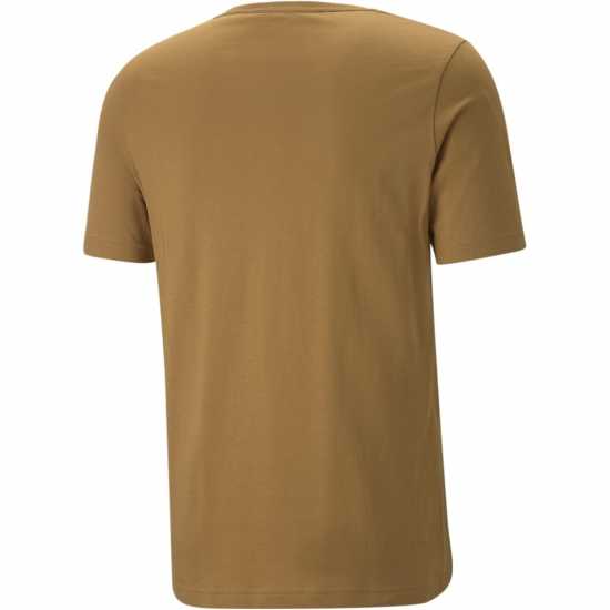 Puma Мъжка Тениска Small Logo T Shirt Mens Кафяво Мъжки тениски с яка