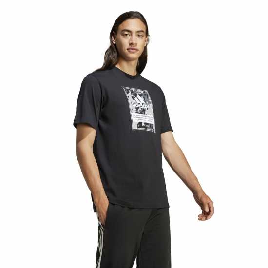 Adidas Мъжка Риза Graphic Logo T-Shirt Mens  Мъжки тениски с яка