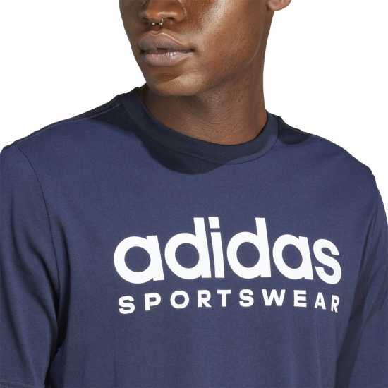 Adidas Мъжка Риза Graphic Logo T-Shirt Mens Нави SPW Мъжки ризи