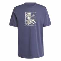 Adidas Мъжка Риза Graphic Logo T-Shirt Mens Морска живот 