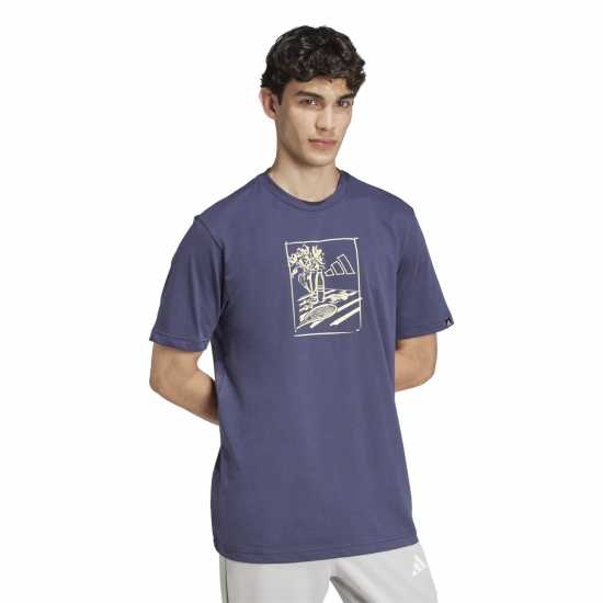 Adidas Мъжка Риза Graphic Logo T-Shirt Mens Морска живот 