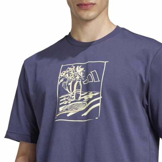 Adidas Мъжка Риза Graphic Logo T-Shirt Mens Морска живот 