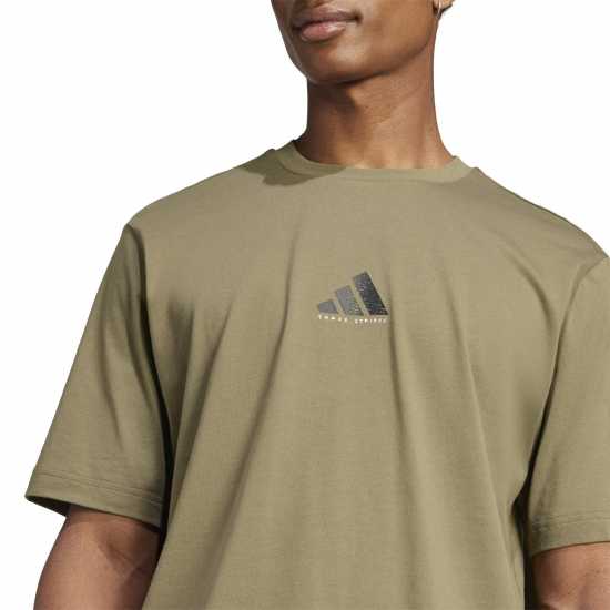 Adidas Мъжка Риза Graphic Logo T-Shirt Mens Хаки Ббал 