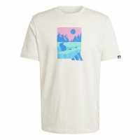 Adidas Мъжка Риза Graphic Logo T-Shirt Mens Сиво на открито 