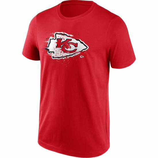 Nfl Splatter Tee Unisex Adults KC Кифс Мъжки ризи