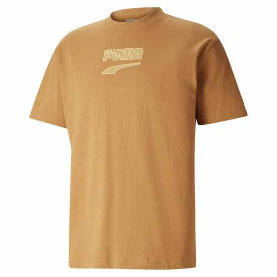 Puma Тениска Dt Logo T Shirt Пустинно кафяво Дрехи за мъже от Puma