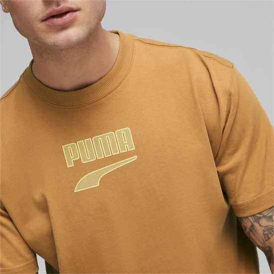 Puma Тениска Dt Logo T Shirt Пустинно кафяво Дрехи за мъже от Puma