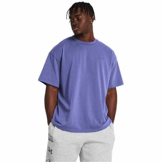 Under Armour Мъжка Риза Oversized T-Shirt Mens Лилаво Мъжки ризи