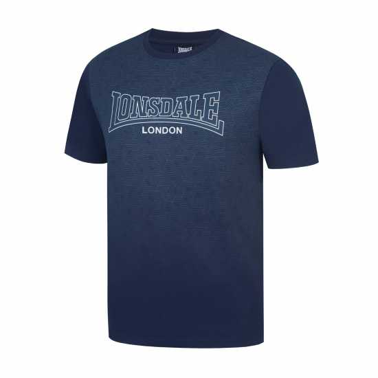 Lonsdale Тениска Tee Shirt Гео Син Мъжко облекло за едри хора