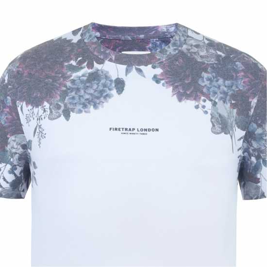 Firetrap Мъжка Тениска Sub T Shirt Mens Floral Мъжко облекло за едри хора