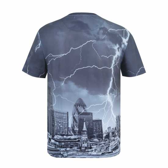 Firetrap Мъжка Тениска Sub T Shirt Mens Skyline Мъжко облекло за едри хора