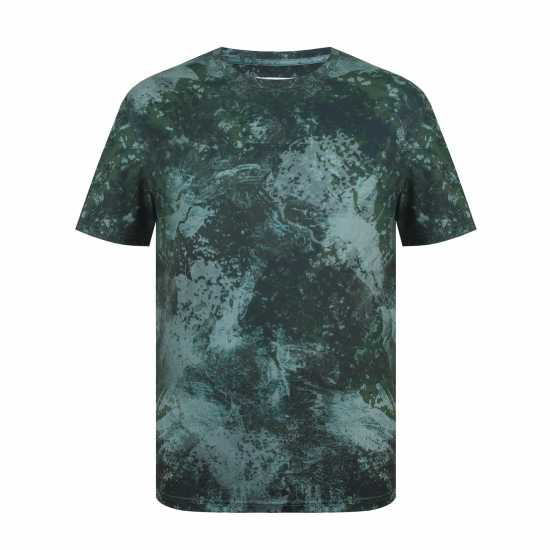 Firetrap Мъжка Тениска Sub T Shirt Mens Glitch Skull Мъжко облекло за едри хора