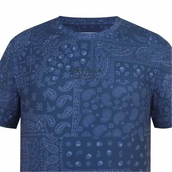 Firetrap Мъжка Тениска Sub T Shirt Mens Bandana Мъжко облекло за едри хора