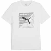 Puma Мъжка Риза Graphics Wording Tee T-Shirt Mens Пума Бяло Мъжки ризи