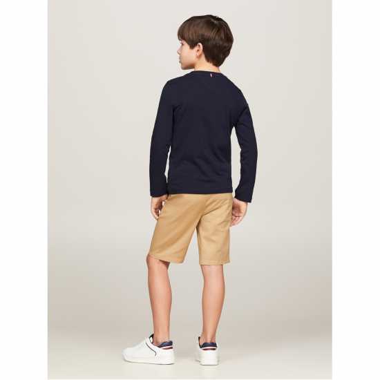 Tommy Hilfiger Boys Basic Cn Knit L/s Небесен капитан 