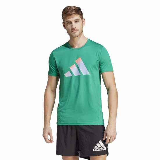 Adidas Мъжка Риза Run Icons 3 Bar Logo T-Shirt Mens  Мъжки ризи