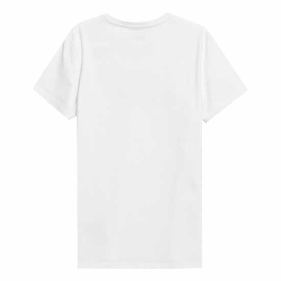 4F Big Logo T-Shirt Бяло Мъжки ризи