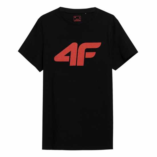 4F Big Logo T-Shirt Черно Мъжки ризи