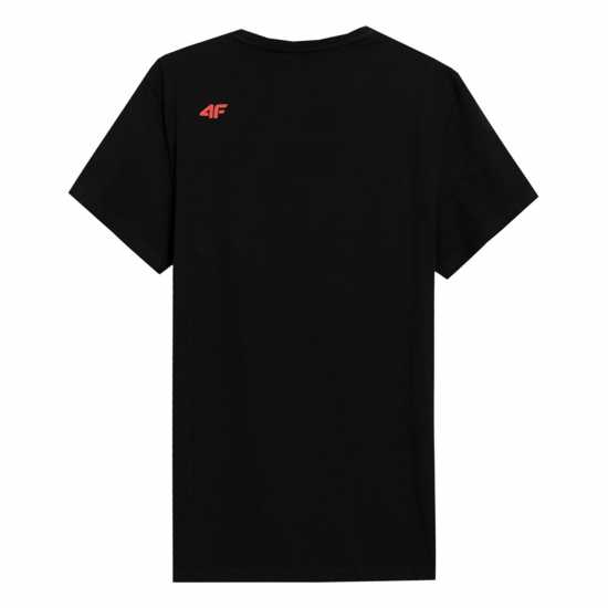 4F Big Logo T-Shirt Черно Мъжки ризи