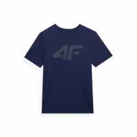 4F Big Logo T-Shirt Морска синьо Мъжки ризи