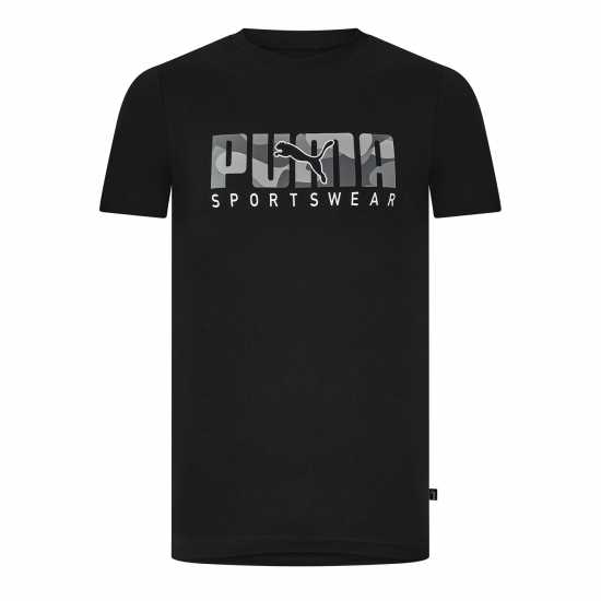 Puma Мъжка Риза Key Camo Graphic Tee T-Shirt Mens Черно Пума Мъжки ризи