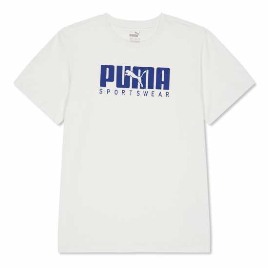 Puma Key Graphic Tee T-Shirt Unisex Kids Пума Бяло 