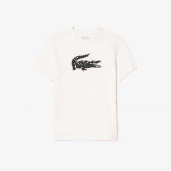 Lacoste Тениска Croc Ii T Shirt Бяло AU8 