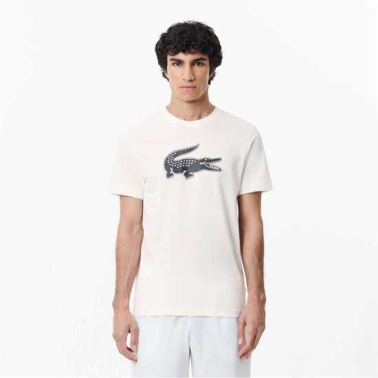 Lacoste Тениска Croc Ii T Shirt Бяло AU8 