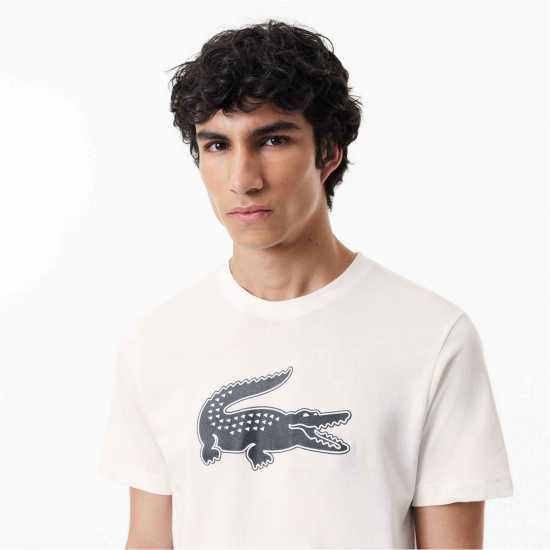 Lacoste Тениска Croc Ii T Shirt Бяло AU8 