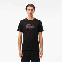 Lacoste Тениска Croc Ii T Shirt Черно 7V2 