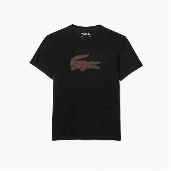 Lacoste Тениска Croc Ii T Shirt Черно 7V2 