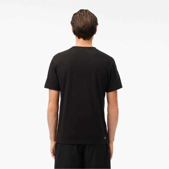 Lacoste Тениска Croc Ii T Shirt Черно 7V2 