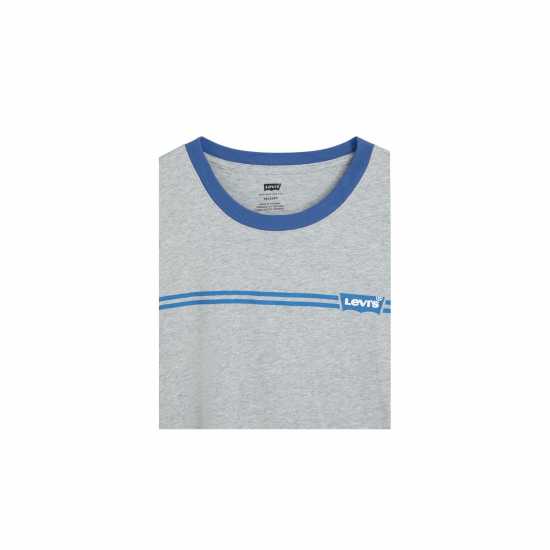 Levis Relaxed-Fit Bw Stripe T-Shirt Сиво марлово хетър Tshirts under 20