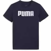 Puma Mass Merchants Tee B T-Shirt Unisex Kids Морска синьо 