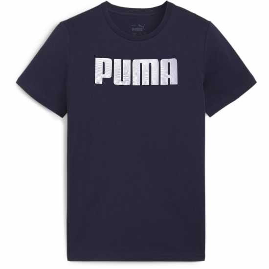 Puma Mass Merchants Tee B T-Shirt Unisex Kids Морска синьо 