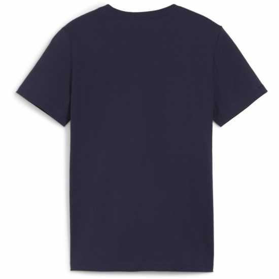 Puma Mass Merchants Tee B T-Shirt Unisex Kids Морска синьо 