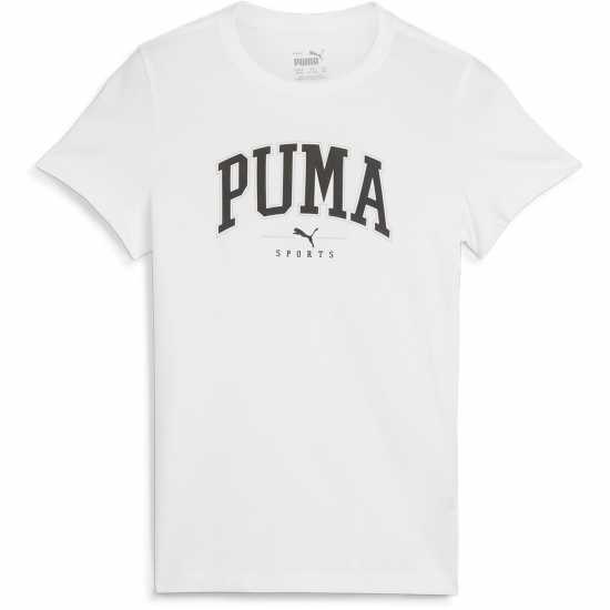 Puma Squad Tee G T-Shirt Unisex Kids Пума Бяло Детски тениски и фланелки