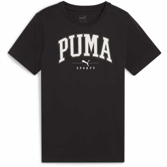 Puma Squad Big Graphic Tee B T-Shirt Unisex Kids Черно Пума 