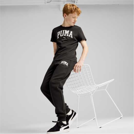 Puma Squad Big Graphic Tee B T-Shirt Unisex Kids Черно Пума 