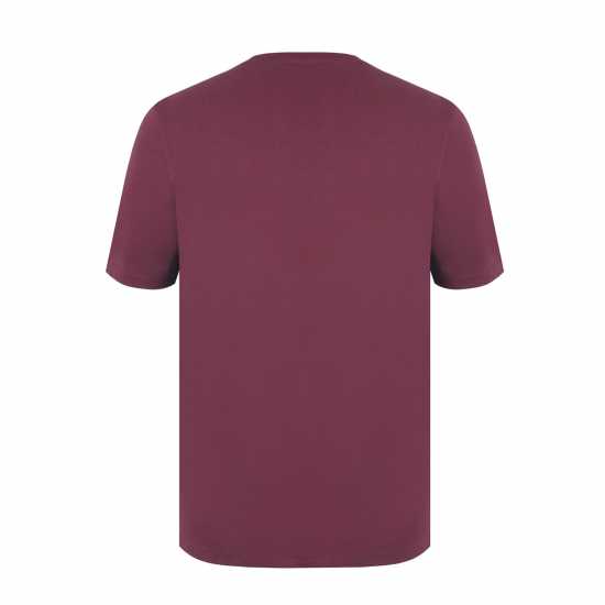 Slazenger Мъжка Риза Plain T-Shirt Mens Вино Мъжки ризи