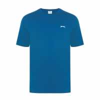 Slazenger Мъжка Риза Plain T-Shirt Mens Тъмно тилаво Мъжки ризи